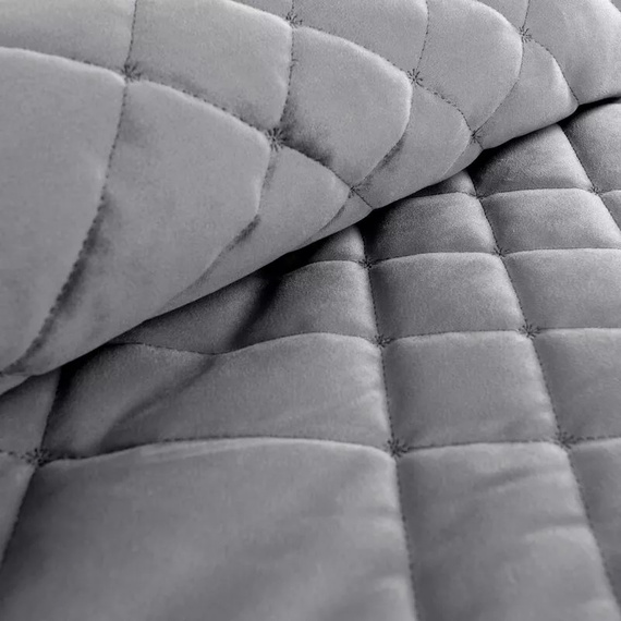 Ria 6 Velúr dekoratív ágytakaró Eurofirany acél