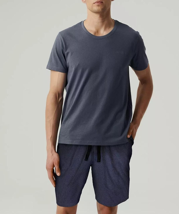 Atlantic NMP-381 férfi nyári pizsama pamut peach effect