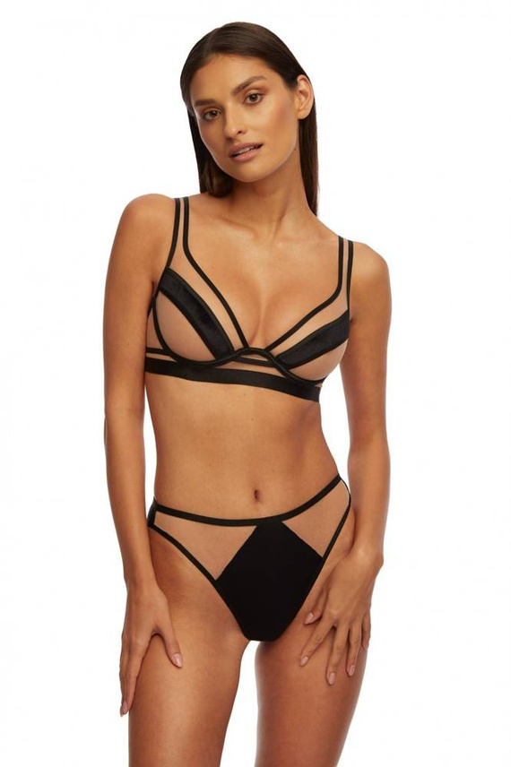 SC-932 Lou Soft melltartó Kinga fekete