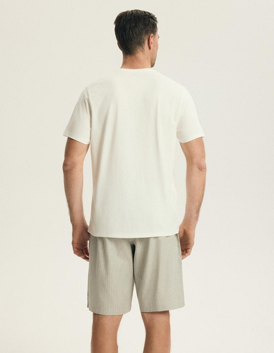 Henderson 43454 Nigri férfi pizsama krém – 100% pamut, nyári