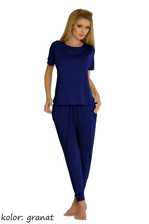 524 Paula Női pizsama De Lafense - sötétkék