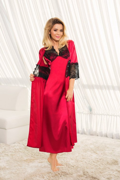 Mactan Halka szatén női alsógatya Kalimo - bordóbarna