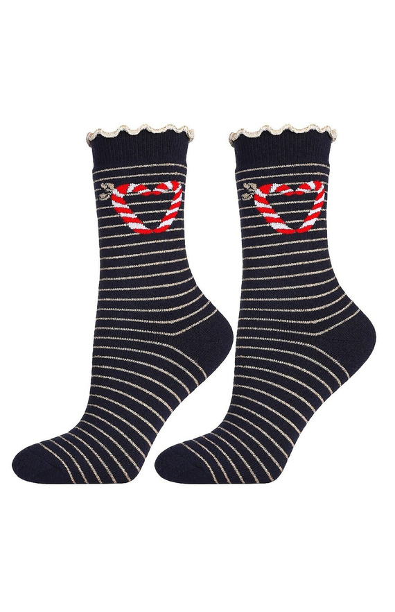 Moraj karácsonyi zokni CSL300-092 - pamut, puha, lurex és frottír zokni