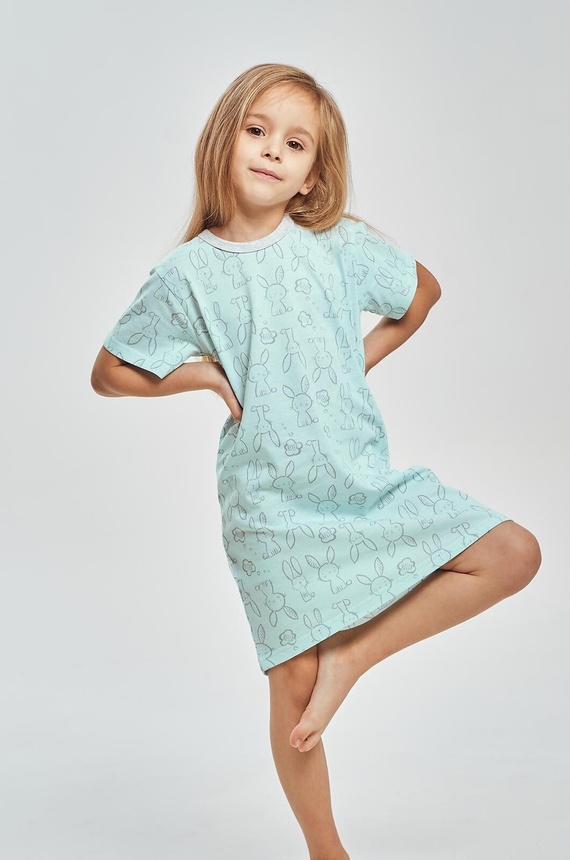 Lány hálóing 3547 Arleta Taro 100% pamut türkiz