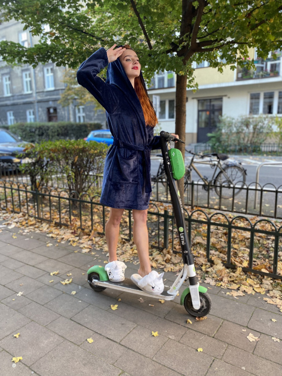 626 Abigail Női rövid köntös Forex - tengerészkék