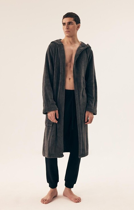 43012 Mild Henderson férfi kapucnis fürdőköpeny - meleg és puha