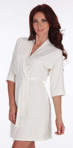 941 Dots Női rövid köntös Forex - ekrü - ekrü