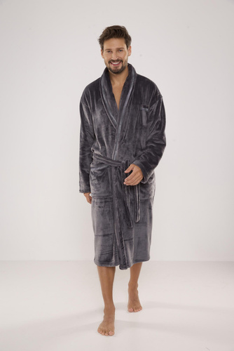 716 Rafael férfi fürdőköpeny De lafense - grafit