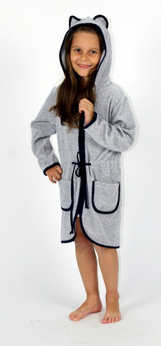 374 / 375 Desiree gyermek fürdőköpeny - szürke