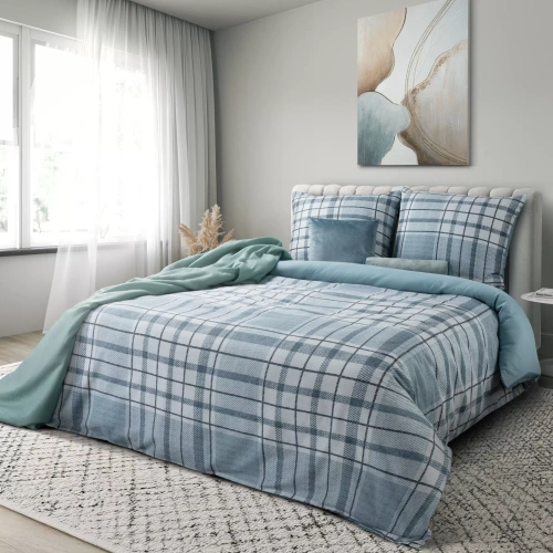 Eurofirany SPRING 95 ágynemű 100% pamut szatén kockás Oeko-Tex