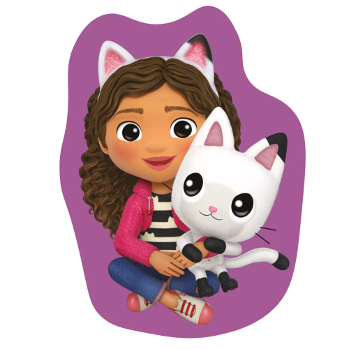 Gabi Cat House párna 40 cm lila ölelés - Jerry Fabrics