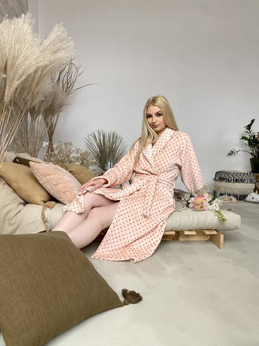 548 Melanie hosszú Forex női fürdőköpeny - lazac