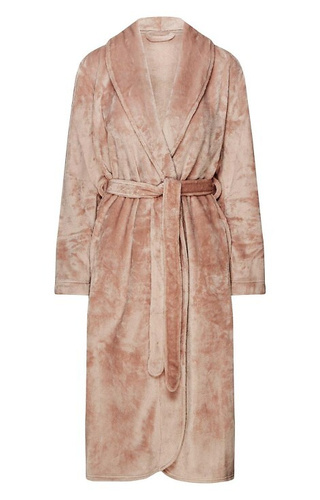 43595 Dextra Henderson barack női fürdőköpeny - puha, kötött, térd fölött átvetve