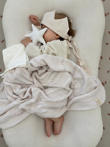 Álomszép bambusztakaró Yosoy világos bézs - puha, lélegző, biztonságos a baba számára