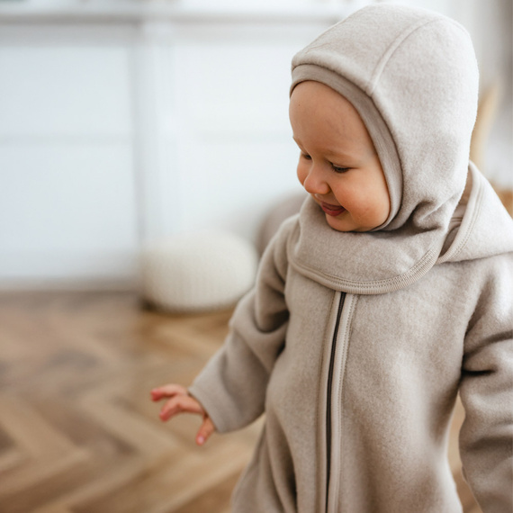 Merino Eevi gyermek balaclava - fleece és merinó gyapjú, meleg és lélegző