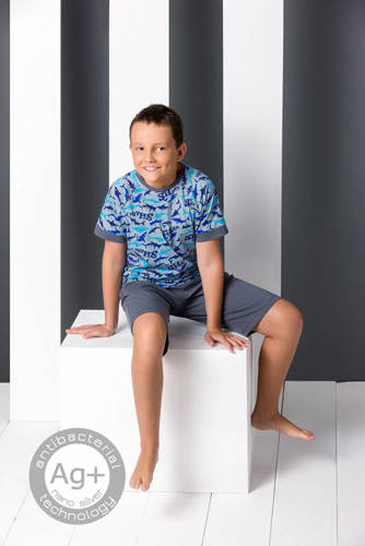 PY2007 Fiú pizsama Passion grafit