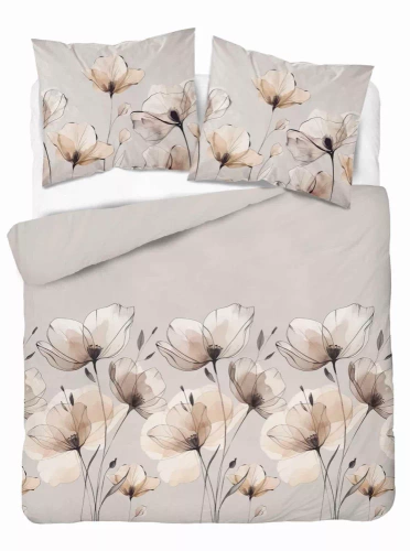 5492 B Detexpol Satin Stories cappuccino | 100% pamut, szaténszövés, cipzár, ajándékcsomagolás