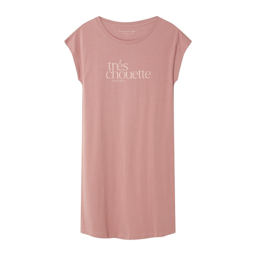 Női hálóing 44490 Emela barack Henderson, 100% pamut, rövid ujjú, félköríves nyakkivágás, női hálóing 44490 Emela, 100% pamut, rövid ujjú, félköríves nyakkivágás