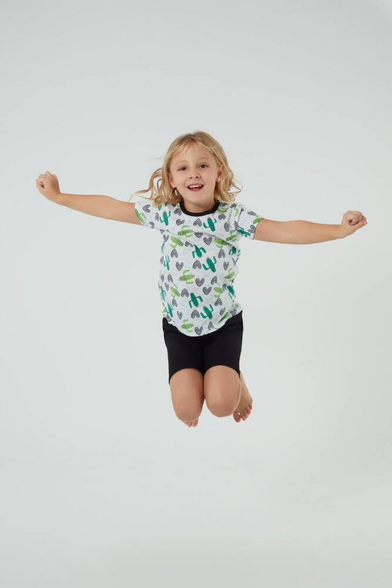 Picos Gyermek pizsama Italian Fashion - print/fekete