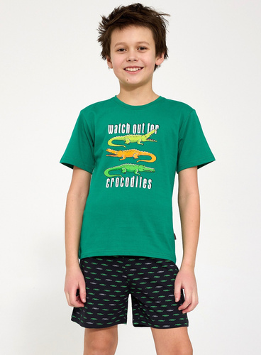 Fiú pizsama Cornette Young Boy 790/125 Crocodiles, 100% pamut, fiú pizsama, 100% pamut