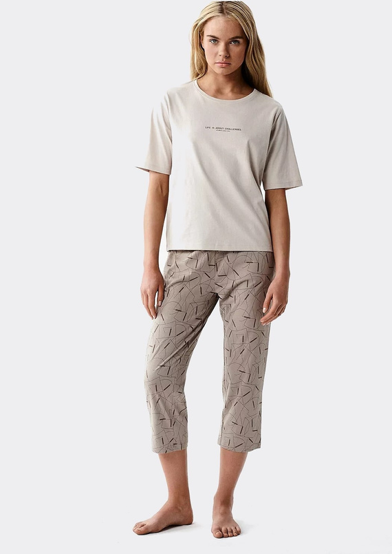 Atlantic NLP-509 női pizsama 100% pamut 3/4 nadrág