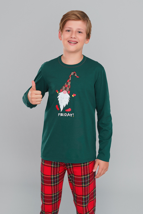 Narvik Fiú pizsama Italian Fashion- piros/print