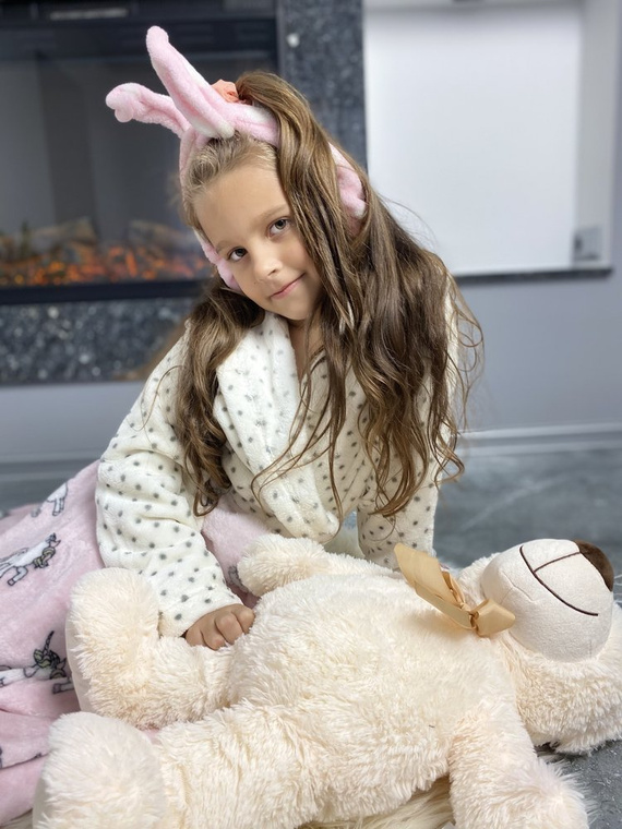 367 Melanie Forex Gyermek fürdőköpeny - ekrü színű