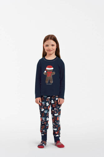 Makala Gyermek pizsama Italian Fashion - tengerészkék/print