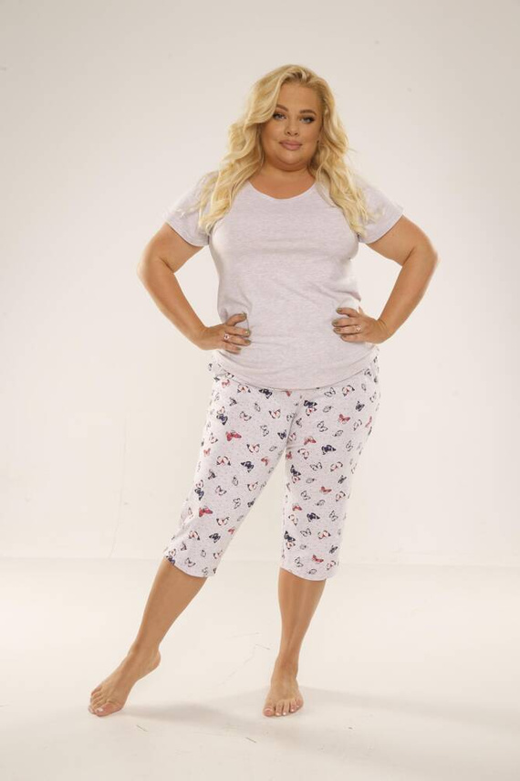 483 Mariposa Forex Női pizsama - bézs melange