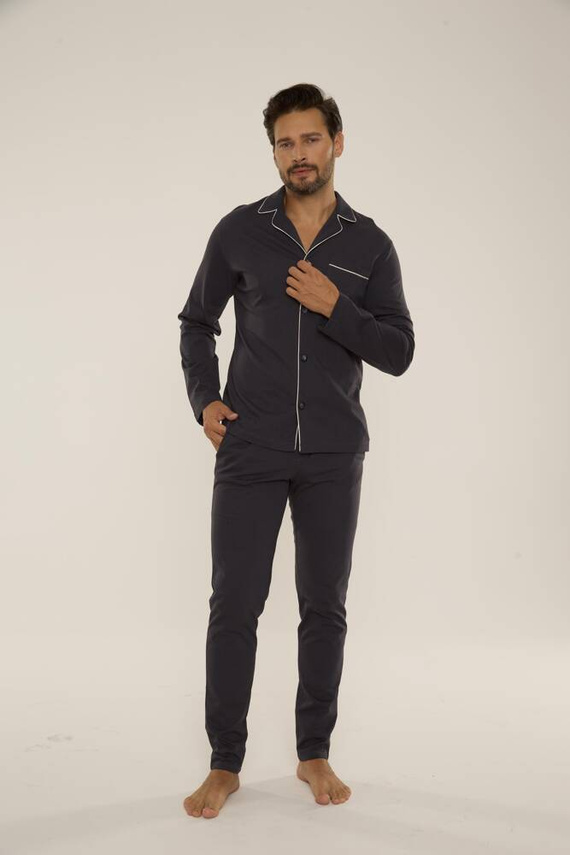 729 Norberto Férfi pizsama De Lafense - grafit