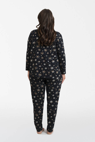 Laponia Női pizsama hosszú ujjú, hosszú nadrág olasz divat - nyomtatás