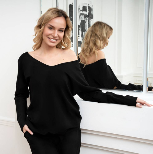 Karina Női pulóver Fashion - fekete