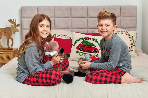 7345 Gyermek pizsama Sötétszürke Doctor Nap - 100% pamut