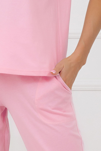Sensual Italian Fashion női pizsama pamut 3/4 csipke