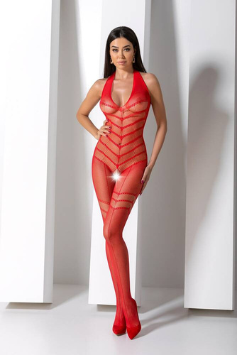 BS100 Bodystocking Passion piros
