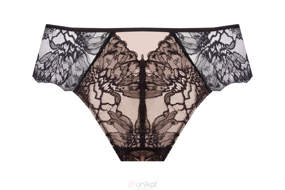 Unikat Kiana női bugyi fekete csipkés klasszikus