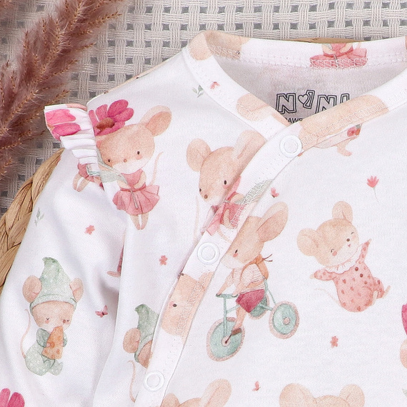 Nini Little Mouse body 100% organikus pamut, Lengyelországban gyártva