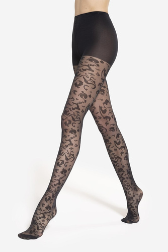 Harisnyanadrág Gatta Trendy Floral wz.05 - 40 den, elegáns virágos minta, stílus és kényelem