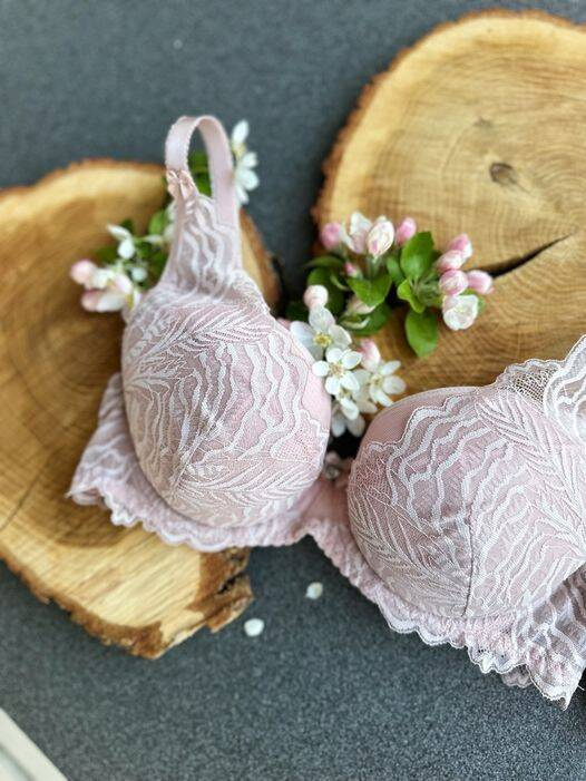 BS 1226 Abigail Push up melltartó Gaia - rózsaszín