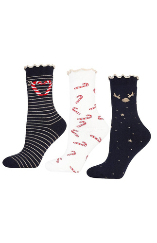 Moraj karácsonyi zokni CSL300-092 - pamut, puha, lurex és frottír zokni