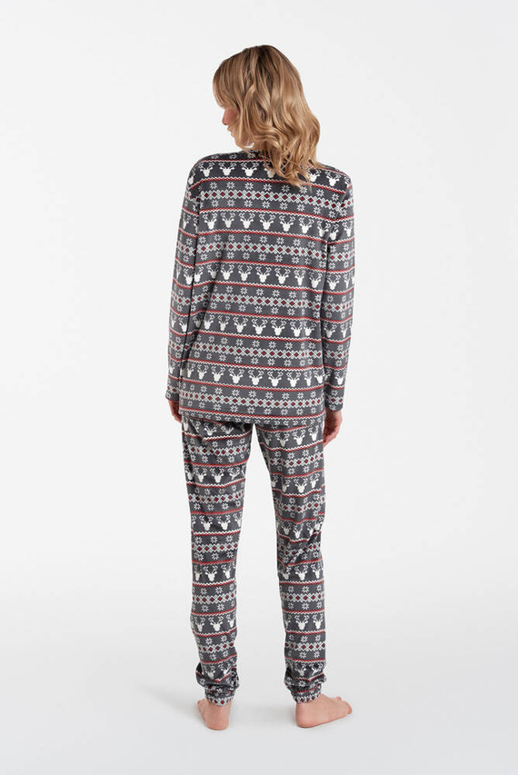 Iceland Fleece női szett olasz divat - grafit nyomtatás