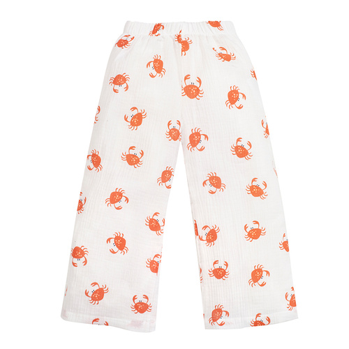 Crabs ekrü muszlin culotte nadrág Pinokio - nyári könnyedség és tengerészstílus