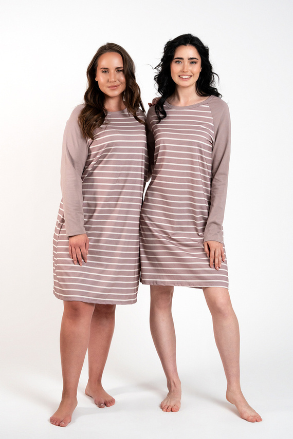 Oda hálóing Olasz divat - cappuccino print