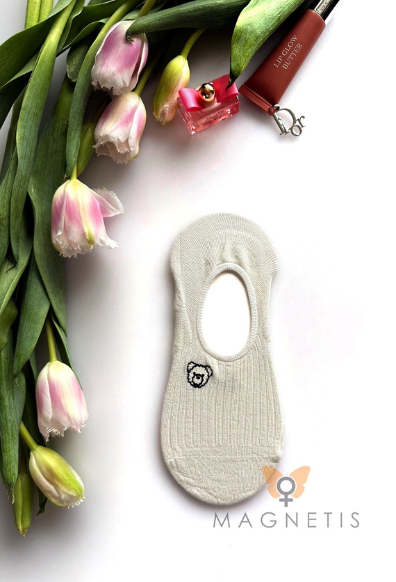 Magnetis YN-251131 női balerina zokni – viszkóz, szilikoncsík a saroknál