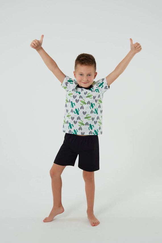 Picos Gyermek pizsama Italian Fashion - print/fekete