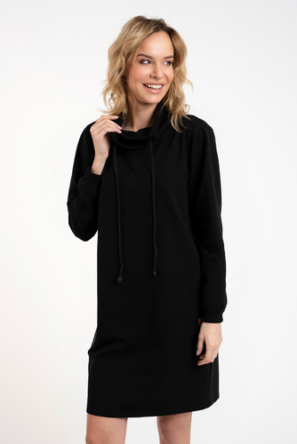 Malmo női hosszú ujjú tunika Italian Fashion - fekete