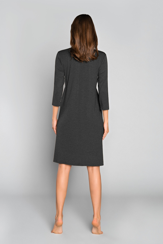 Italia Fashion kismama és szoptatós 3/4 ujjú szonáta - sötét melange/szőrzet