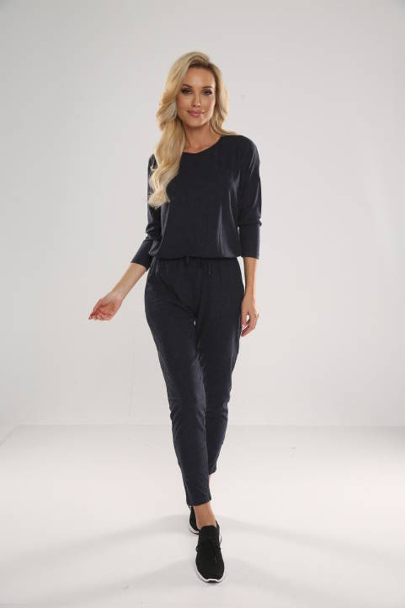 305 Paula női pizsama öltöny - tengerészkék