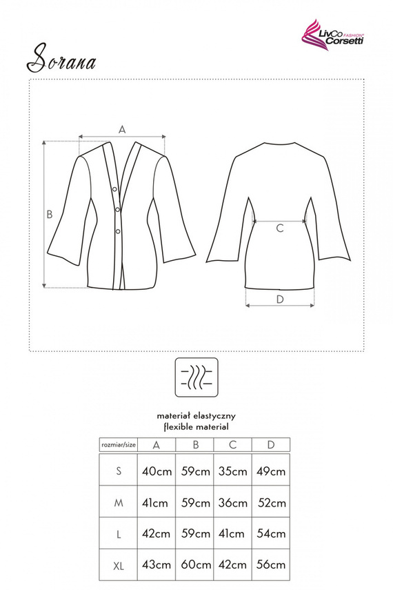 Sorana LC 90026 Női köntös LivCo Corsetti LivCo Corsetti