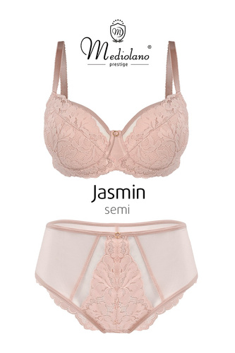 Mediolano Jasmin 19151 semi soft melltartó csipke púder